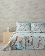 Soft Cotton with Digital Print Duvet Cover Set Turquoise (view 8)
