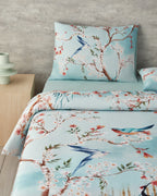 Soft Cotton with Digital Print Duvet Cover Set Turquoise (view 9)