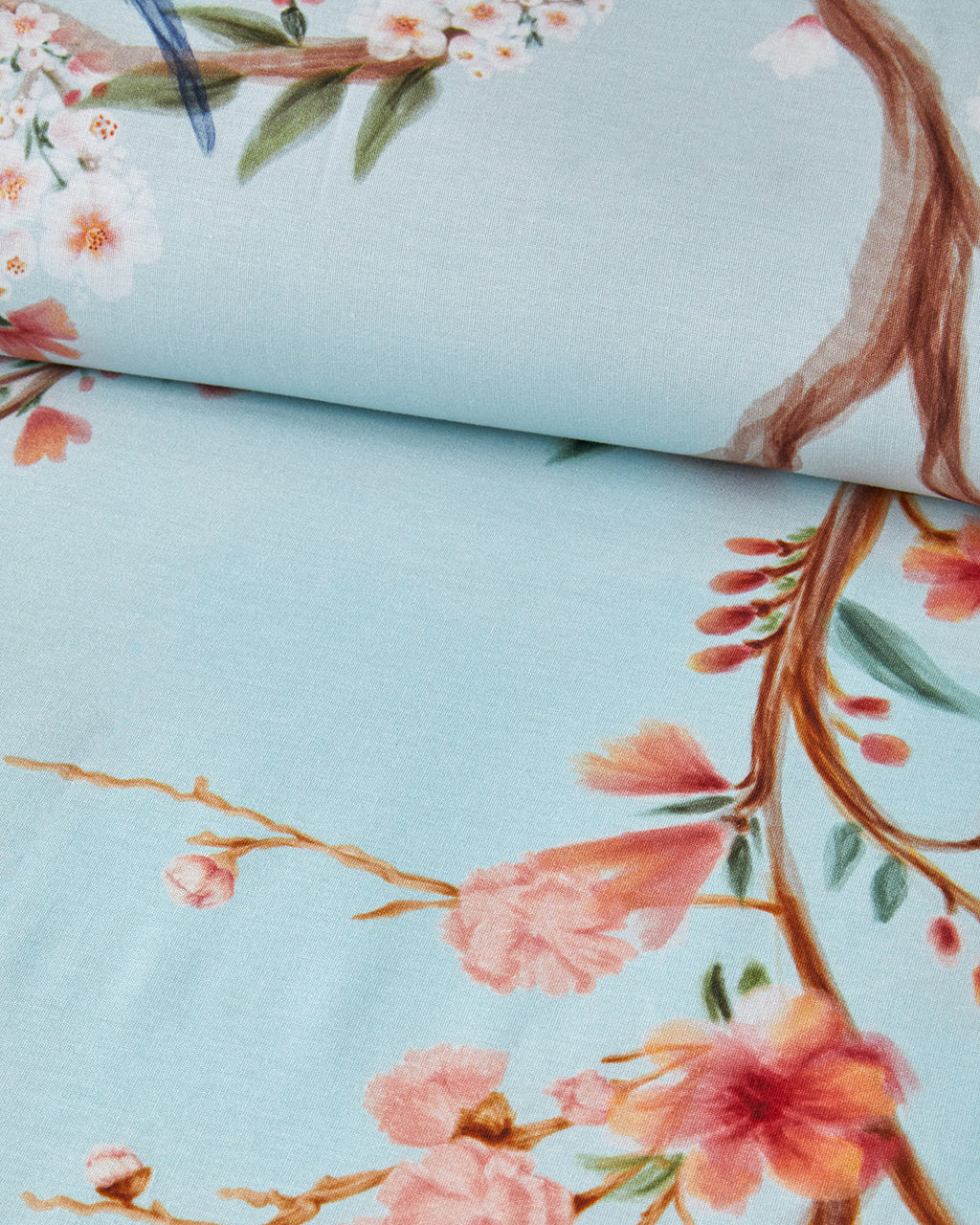 Soft Cotton with Digital Print Duvet Cover Set Turquoise (view 10)