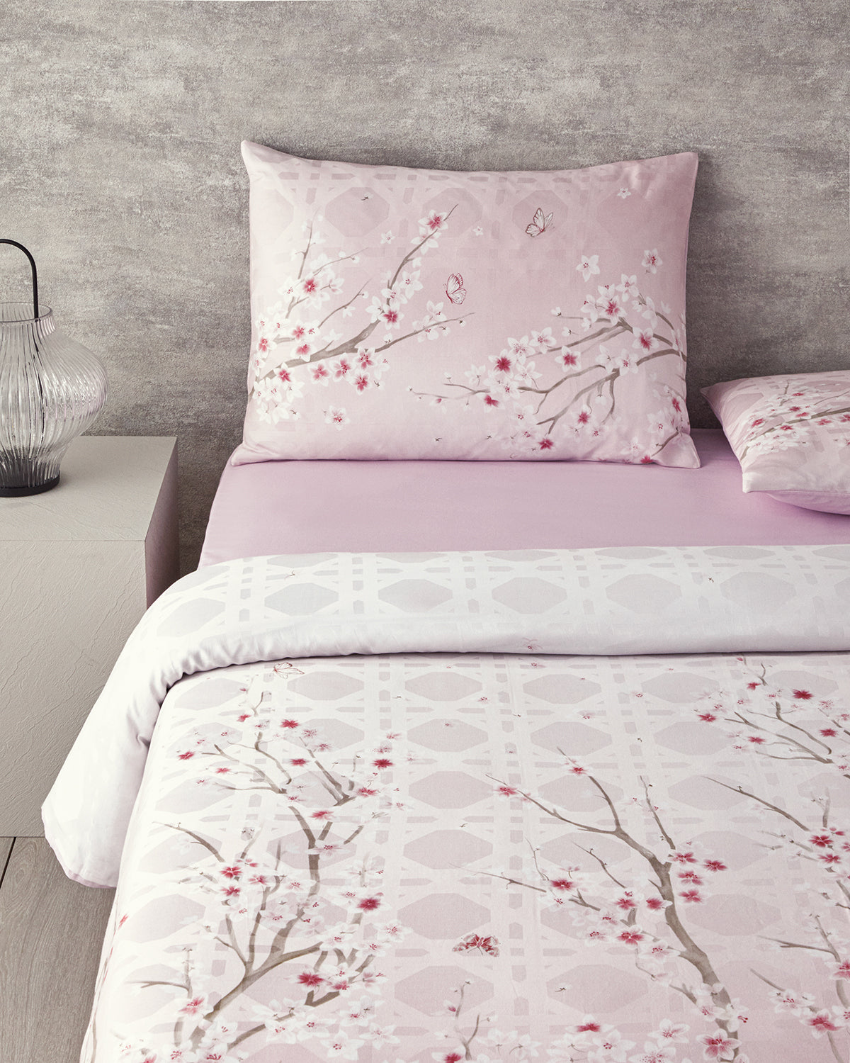 Jacquard Digital Soft Cotton Duvet Cover Set Pink - King 240x220 cm (view 2)