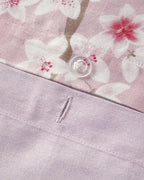 Jacquard Digital Soft Cotton Duvet Cover Set Pink (view 5)