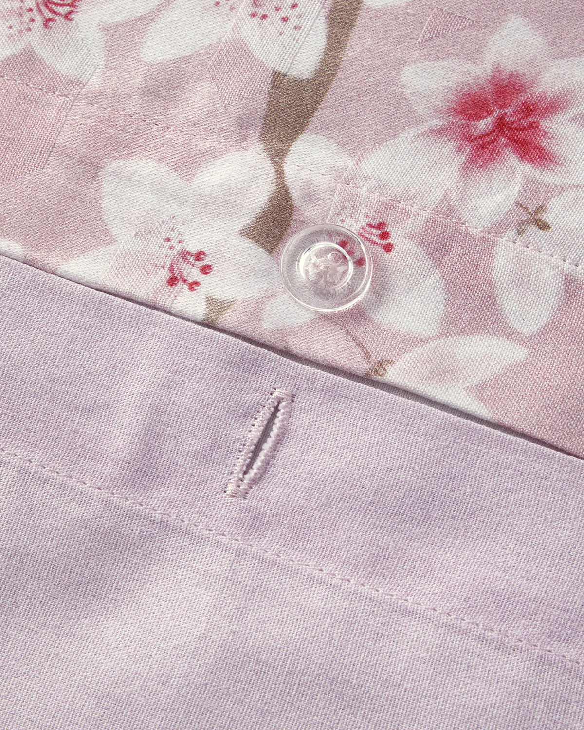 Jacquard Digital Soft Cotton Duvet Cover Set Pink (view 5)
