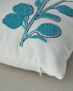 Punch Needle Embroidered Stuffed Cushion 33x50 cm Natural