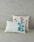 Punch Needle Embroidered Stuffed Cushion 33x50 cm Natural (view 2)