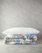 Rose Romance Cotton Duvet Cover Set Blue (view 5)