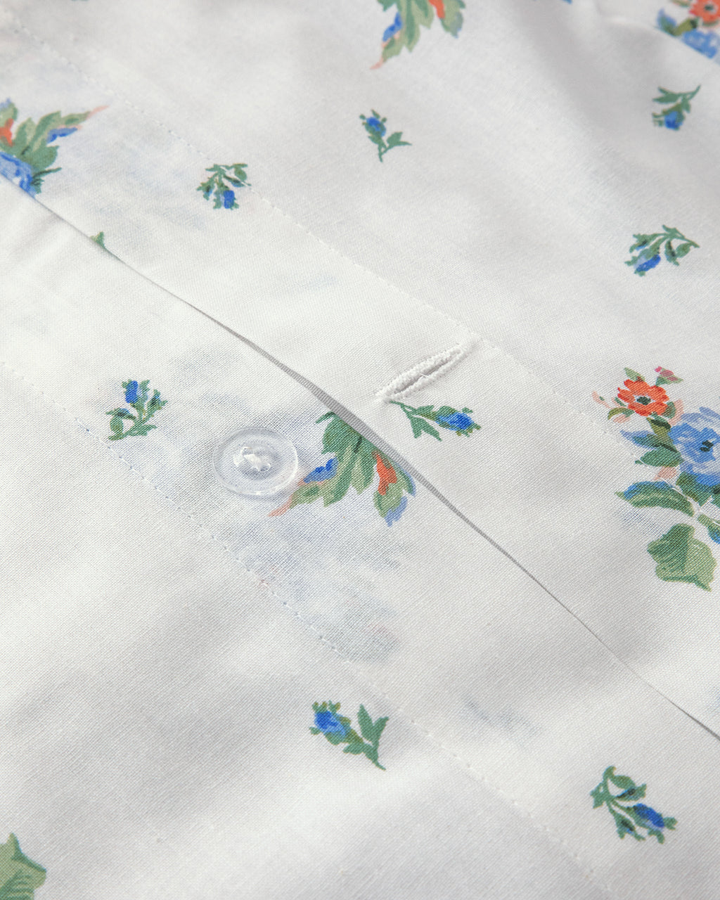 Cotton Duvet Cover Set Blue (view 9)