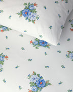 Cotton Duvet Cover Set Blue (view 13)