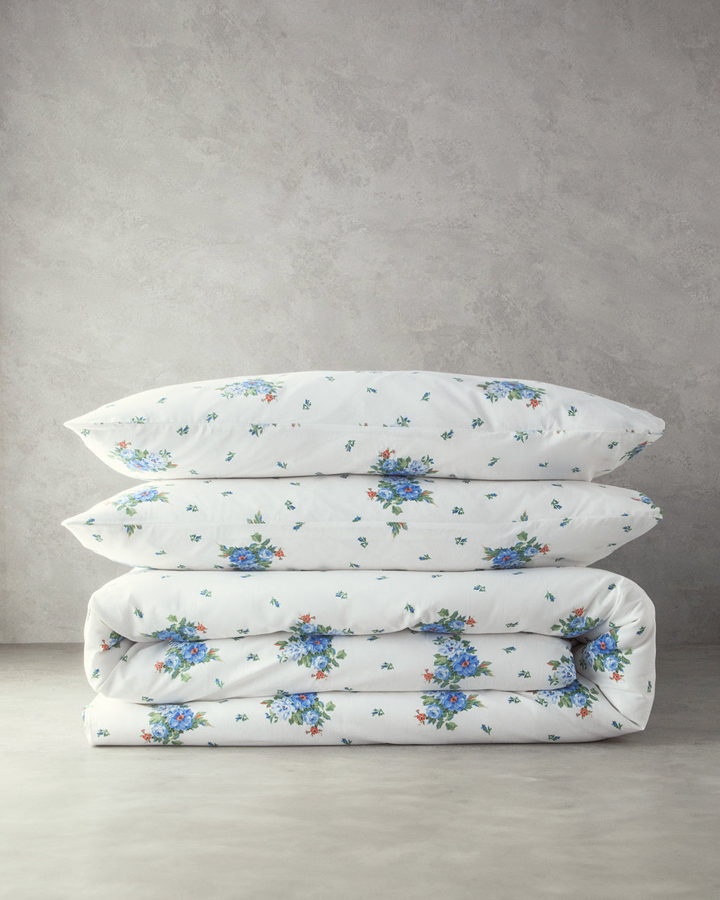 Cotton Duvet Cover Set Blue (view 16)