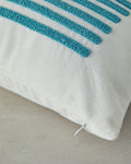 Punch Needle Embroidered Stuffed Cushion 45x45 cm Natural