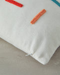 Punch Needle Embroidered Stuffed Cushion 45x45 cm Natural