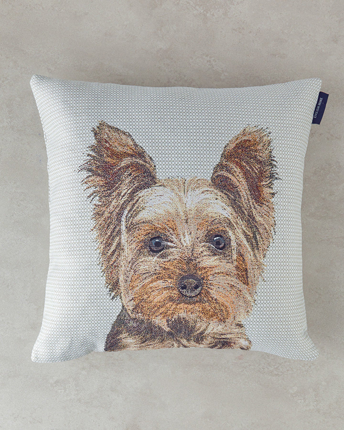 Stuffed Cushion 45x45 cm Ecru - Gray