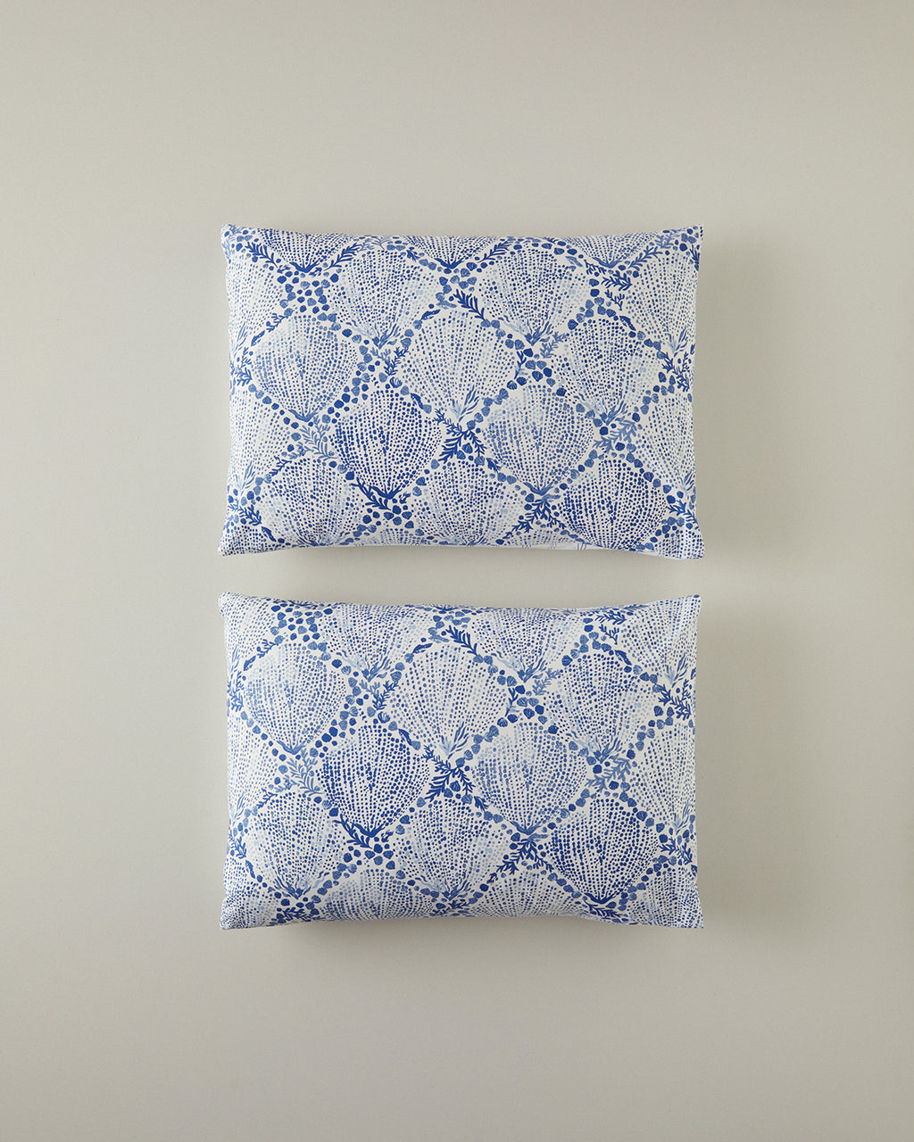 Cotton 2 pcs Pillow Case 50x70 cm Blue