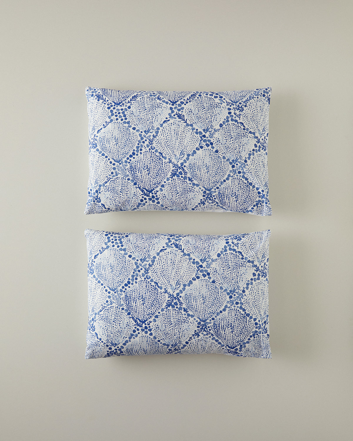 Cotton 2 pcs Pillow Case 50x70 cm Blue