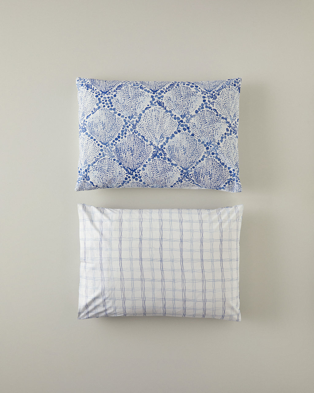 Cotton 2 pcs Pillow Case 50x70 cm Blue (view 2)