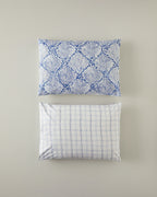 Cotton 2 pcs Pillow Case 50x70 cm Blue (view 2)