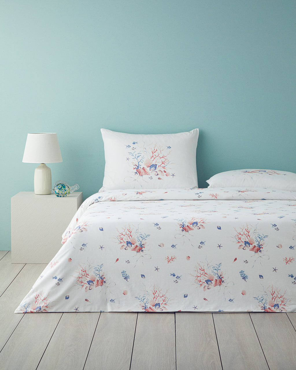 Sea Pearl Cotton Duvet Cover Set Pink - Double 200x220 cm