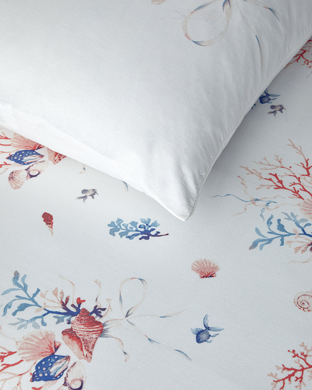 Sea Pearl Cotton Duvet Cover Set Pink (view 4)