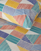 Sea Marine Cotton Duvet Cover Set Red - Yellow (view 16)