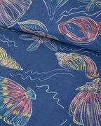 Sea Dreams Cotton Double Size Duvet Cover Set 200x220 cm Dark Blue (view 3)