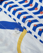 Cotton Duvet Cover Set Navy Blue - Orange (view 5)