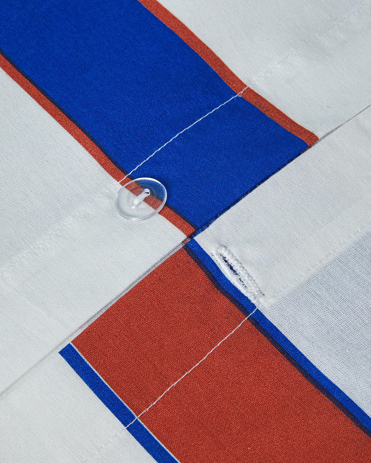 Marine Stripe Cotton Duvet Cover Set (view 15)