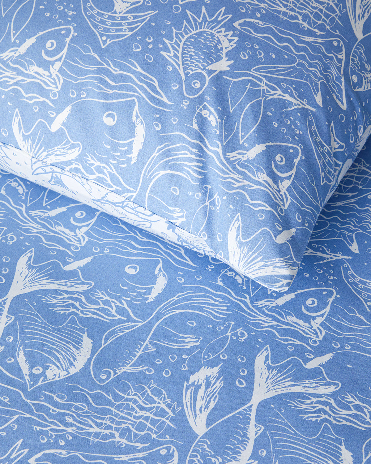 Marine Stripe Cotton Duvet Cover Set (view 19)