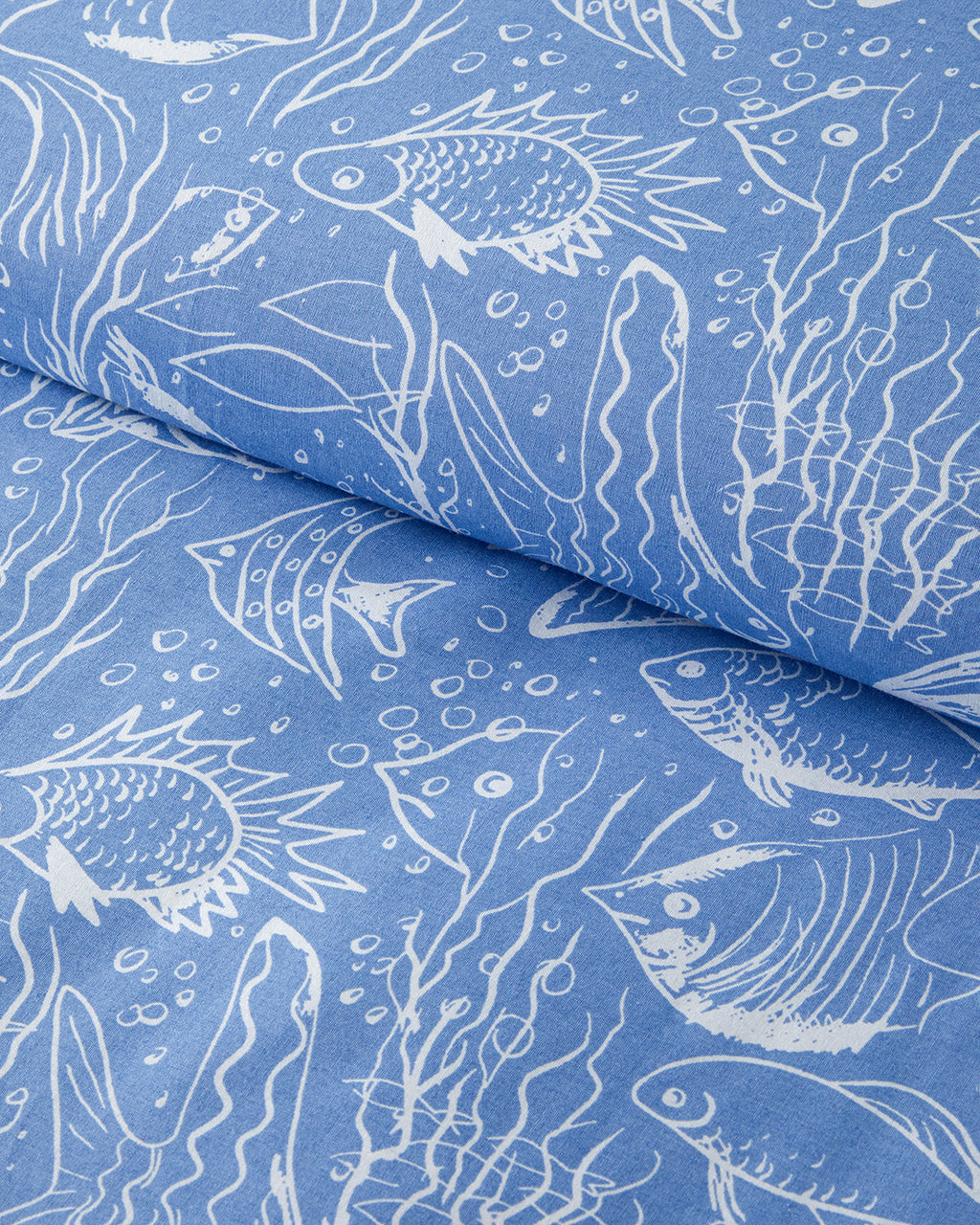 Marine Stripe Cotton Duvet Cover Set (view 23)