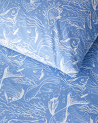 Marine Stripe Cotton Duvet Cover Set (view 29)