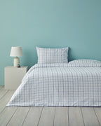 Cotton Duvet Cover Set Blue (view 7)