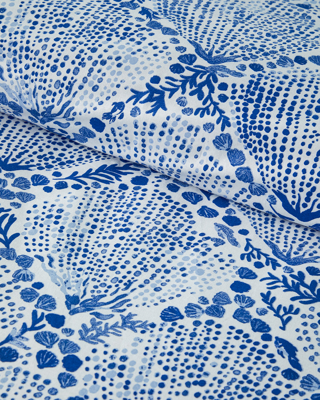 Cotton Duvet Cover Set Blue (view 8)