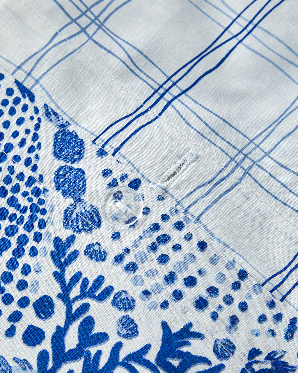 Cotton Duvet Cover Set Blue (view 10)