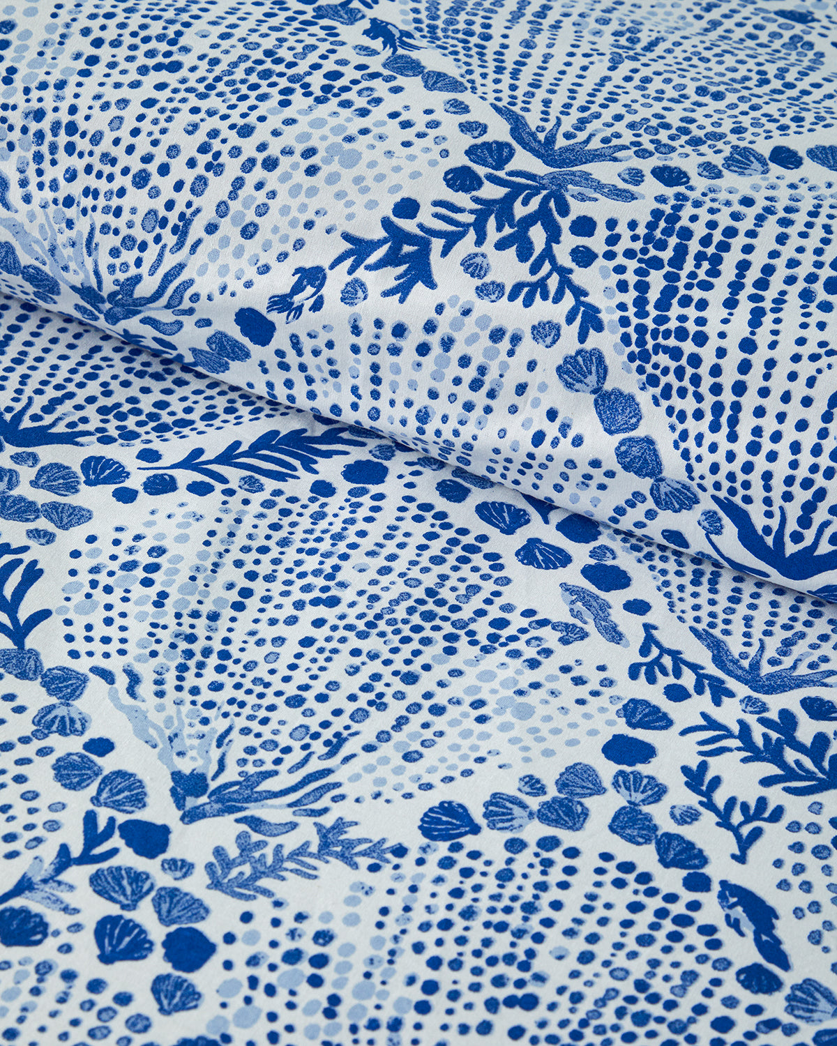 Cotton Duvet Cover Set Blue (view 13)