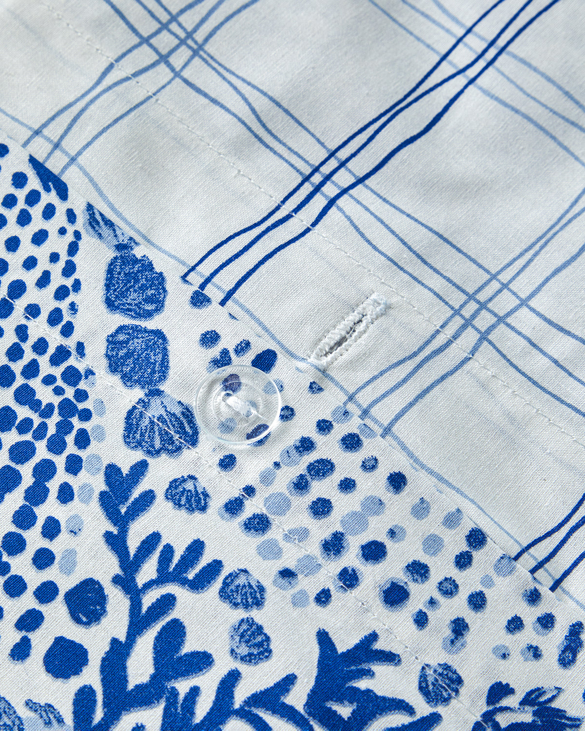 Cotton Duvet Cover Set Blue (view 15)
