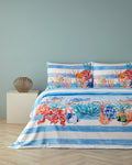 Soft Cotton with Digital Print Double Size Duvet Cover Set 200x220 cm Blue
