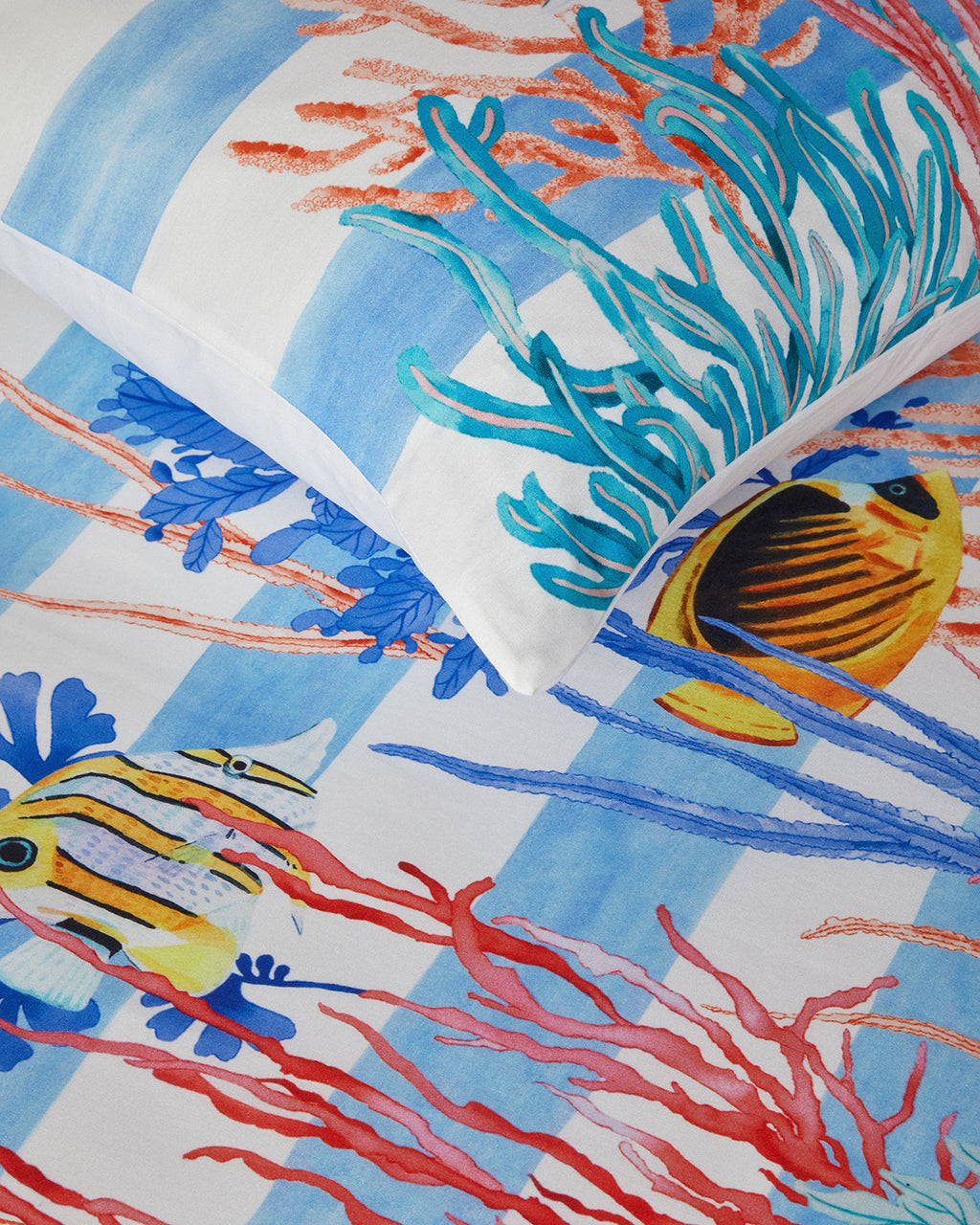 Soft Cotton with Digital Print Double Size Duvet Cover Set 200x220 cm Blue (view 4)