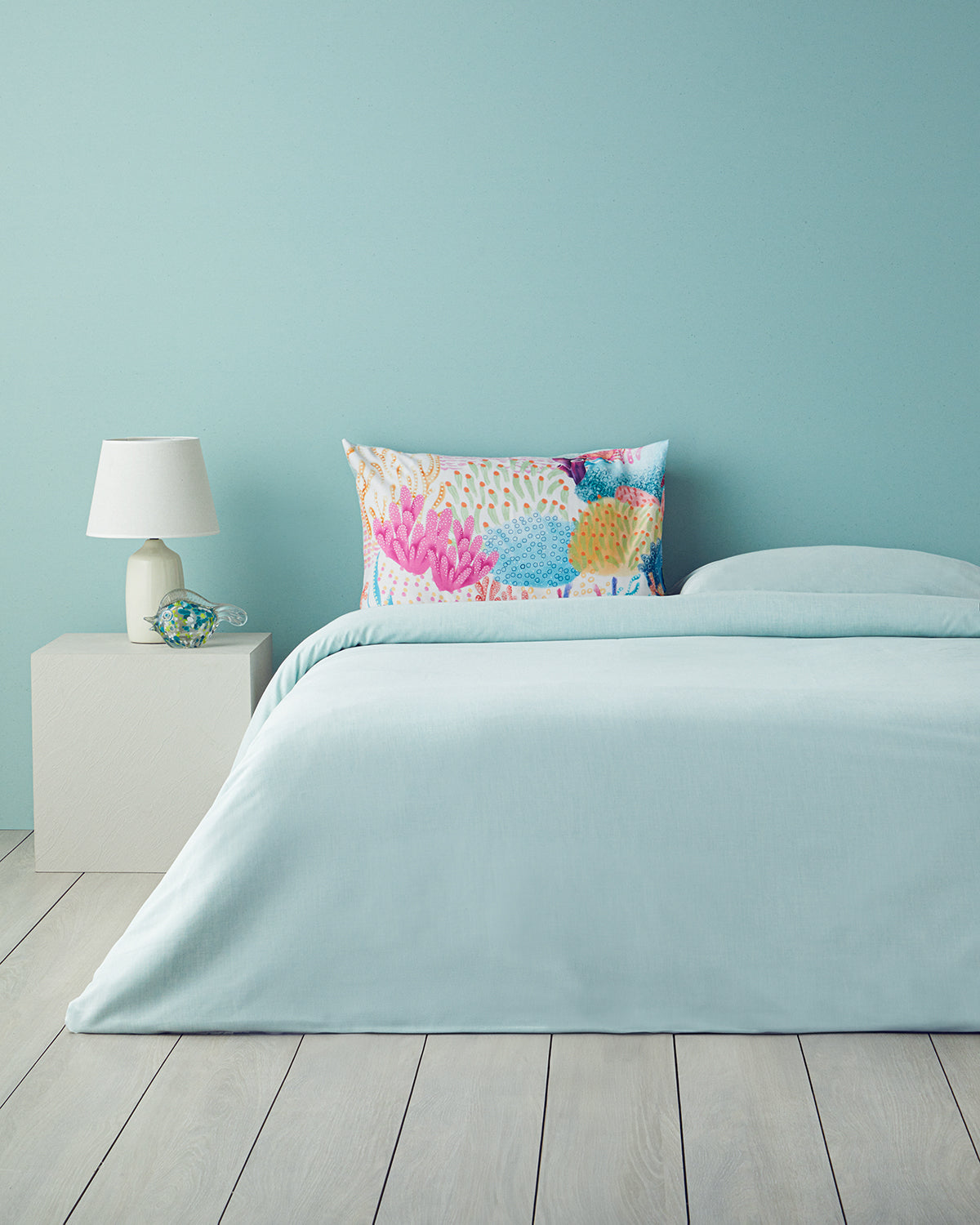 Soft Cotton with Digital Print King Size Duvet Cover Set 240x220 cm Pink (view 2)