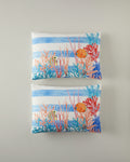Soft Cotton with Digital Print 2 pcs Pillow Case 50x70 cm Blue