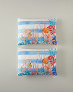 Soft Cotton with Digital Print 2 pcs Pillow Case 50x70 cm Blue