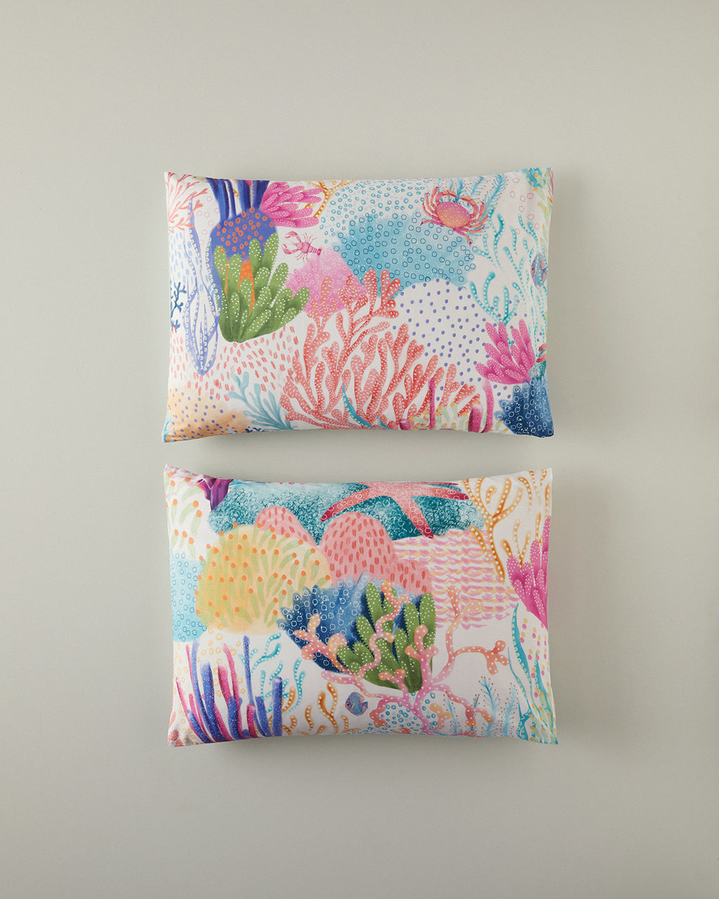 Soft Cotton with Digital Print 2 pcs Pillow Case 50x70 cm Pink