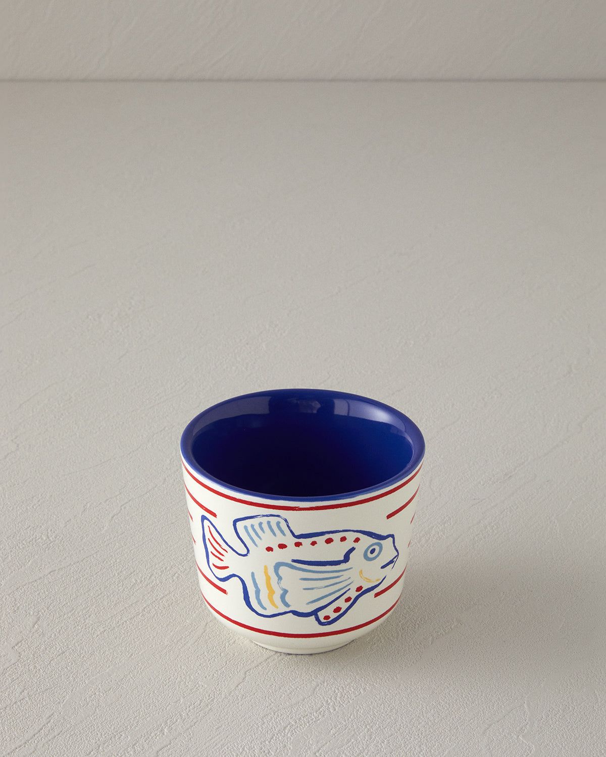 Blue Fish Stoneware 2 pcs Glass 270 ml Blue (view 6)