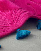 Allover Palmy Cotton Velvet Jacquard Face Towel 50x80 cm (view 3)