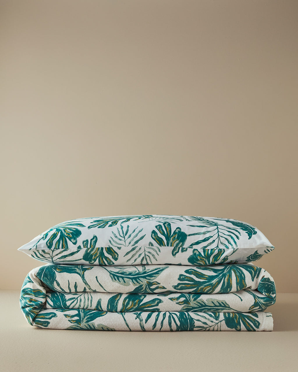Tropical Breeze Printed Summer Blanket Set Green (view 3)