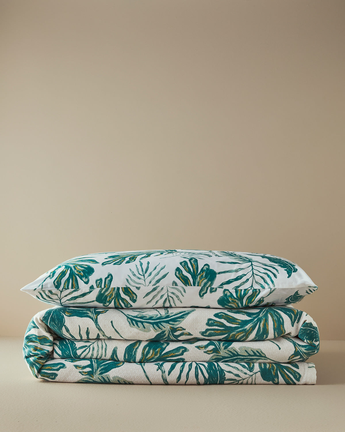 Tropical Breeze Printed Summer Blanket Set Green (view 3)