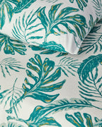 Tropical Breeze Printed Summer Blanket Set Green (view 5)