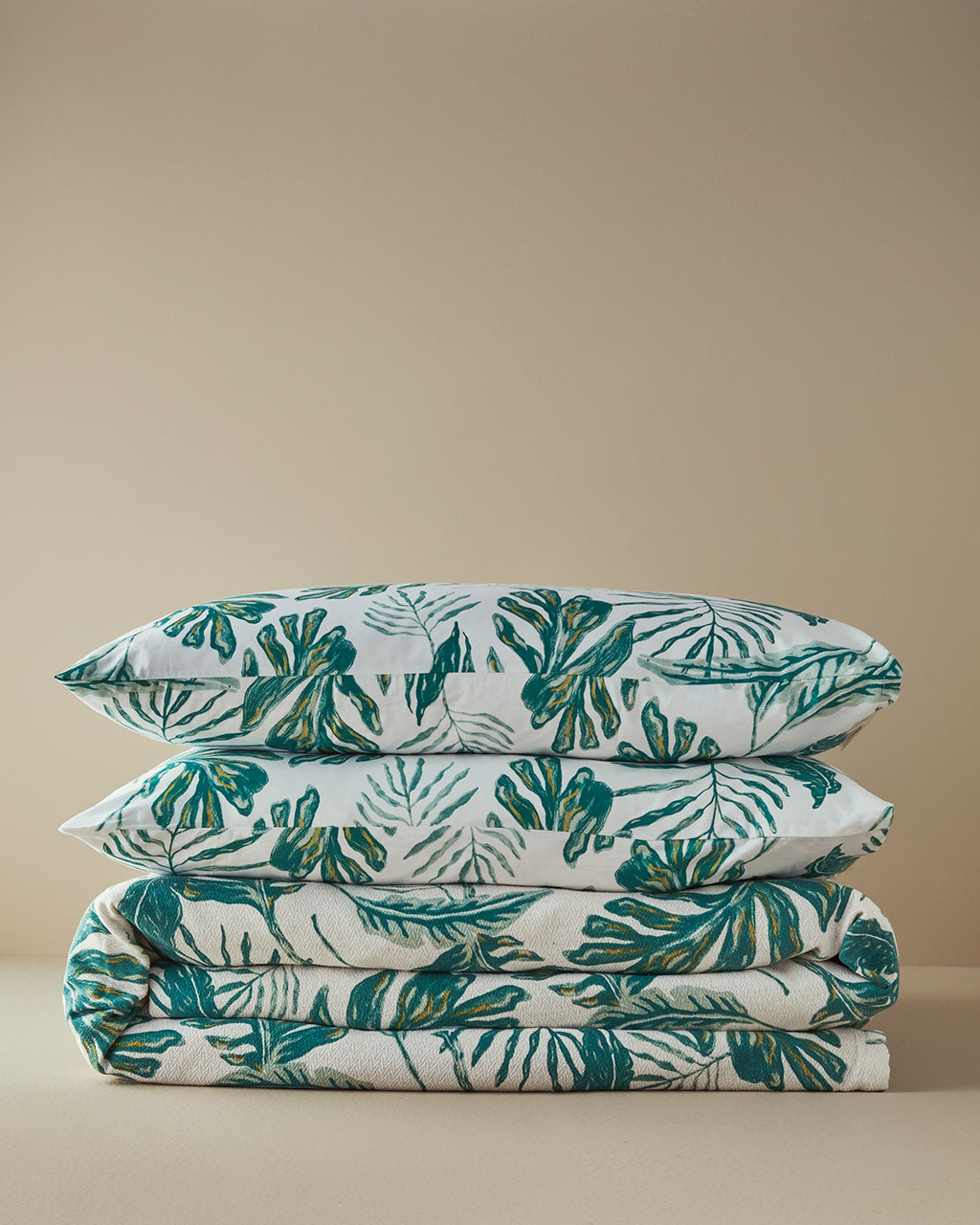 Tropical Breeze Printed Summer Blanket Set Green (view 6)