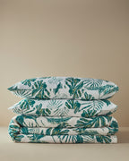 Tropical Breeze Printed Summer Blanket Set Green (view 6)