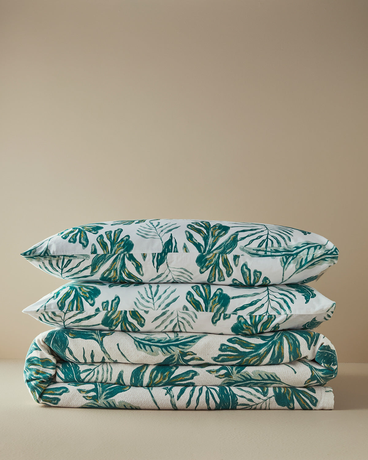 Tropical Breeze Printed Summer Blanket Set Green (view 6)