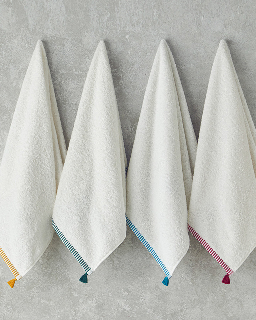 Colorful Lines Cotton Fringed Face Towel 50x80 cm (view 6)