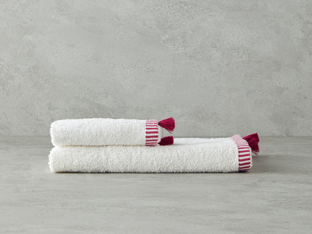 Colorful Lines Cotton Fringed Face Towel 50x80 cm (view 11)