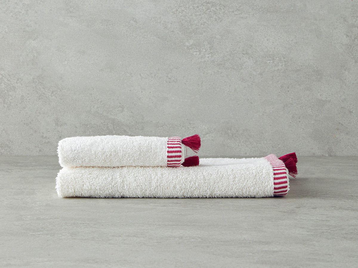 Colorful Lines Cotton Fringed Face Towel 50x80 cm (view 11)